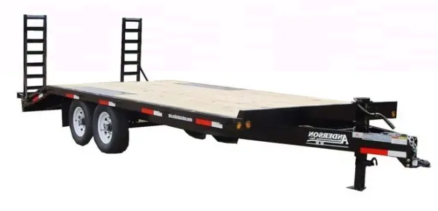 18FT TANDEM 600LB AXLE OVER THE AXLE EQUIPMENT TRAILER