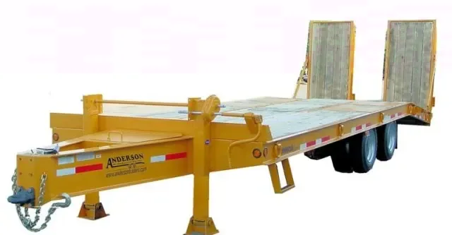 24ft Equipment Trailer w/Stand Up Ramps