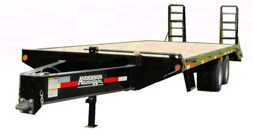 25FT FLATBED TRAILER W/PINTLE HITCH