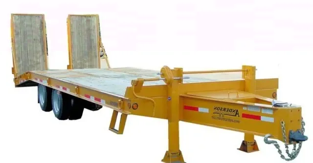 DECK OVER 30FT EQUIPMENT TRAILER W/RAMPS