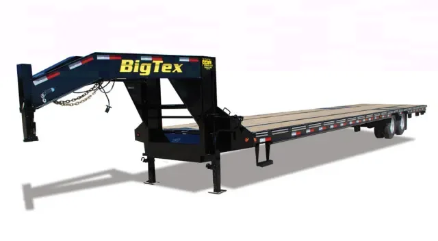 30ft Black GN Flatbed Trailer