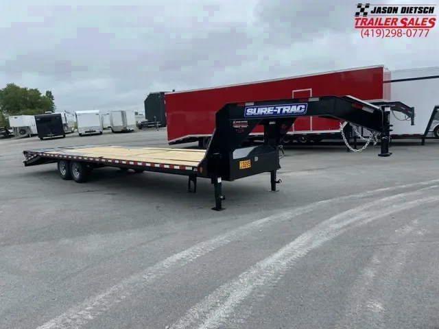 2025 Sure-Trac 8.5x25+5 HD Low Profile Beavertail Deck Over Trailer 15K