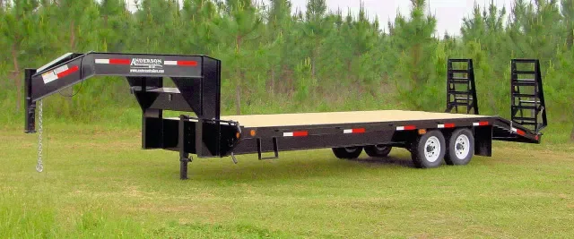25ft (20+5) Flatbed Trailer w/Stand Up Ramps
