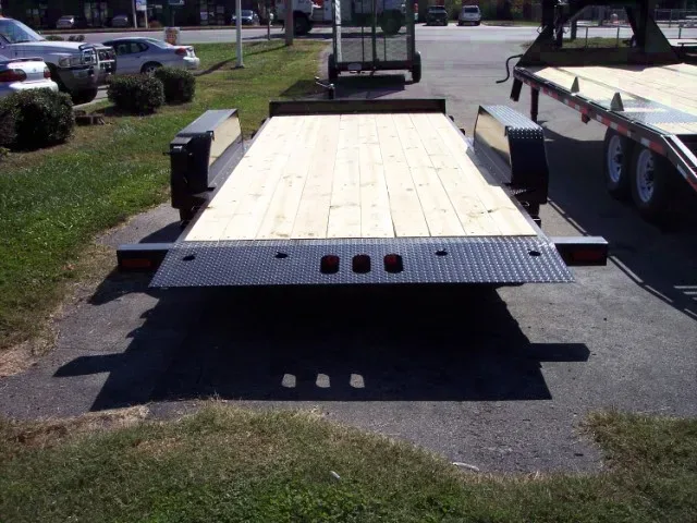 Black 18ft Tilting Deck Trailer