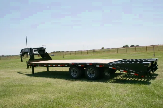 25+5ft  Tandem Dual Axle Gooseneck W/2-GD 10,000# Dual Wheel Axles  w/Electric Brakes
