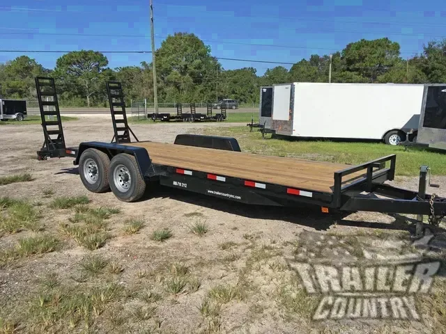 2026 NEW 7' x 20' (18' + 2') Heavy Duty Bumper Pull Equipment Hauler Trailer