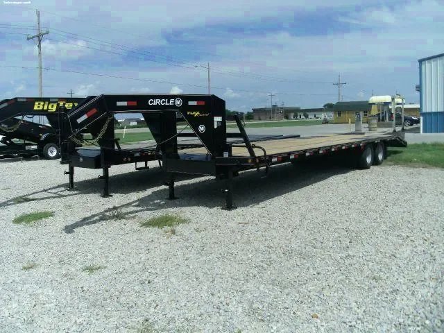 27+5ft GooseNeck Flatbed Tandem Dual