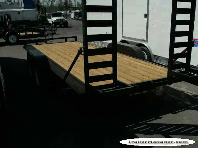 Stand Up Ramp Equipment Trailer 18ft