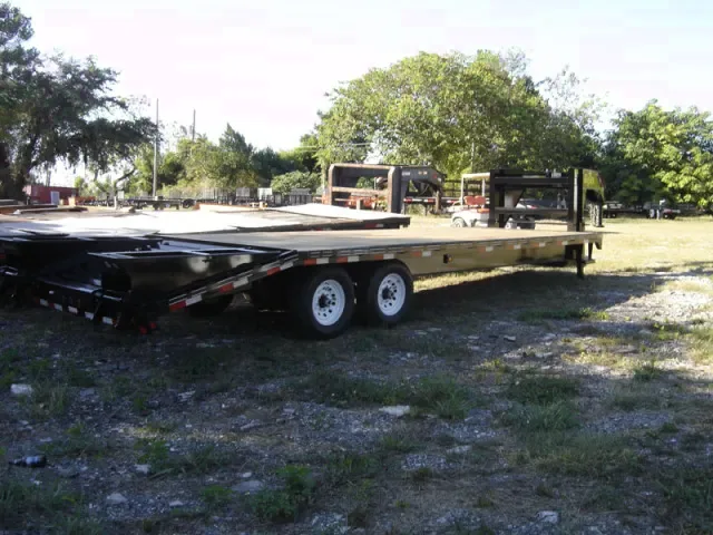 20+5FT Gooseneck Trailer 2-7000LB Axles-DECKOVER