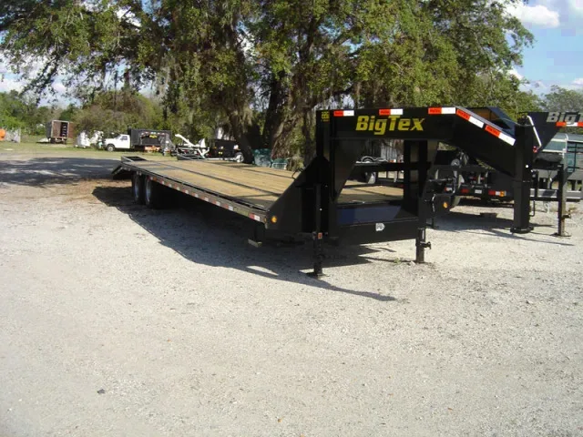 25+5ft Gooseneck FB Trailer - w/(2) 10,000# Oil Bath Axles