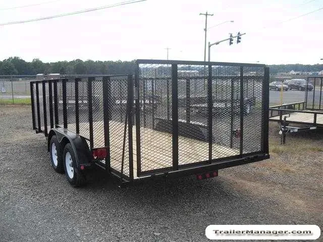 Equipment 18ft Tandem Axle Black-High Sides