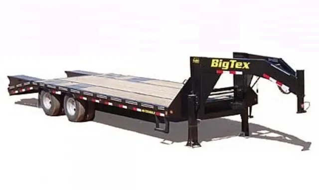 Flatbed Trailer 30ft (25+5) w/ 10,000# Dual Axles
