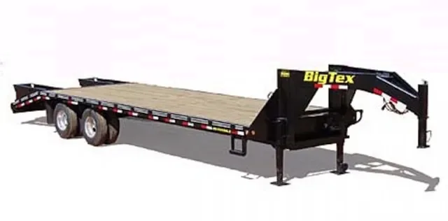 30FT (25+5) Gooseneck w/Fold Up Ramps