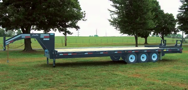 25+5ft Gooseneck Flatbed Trailer w/Triple Axles