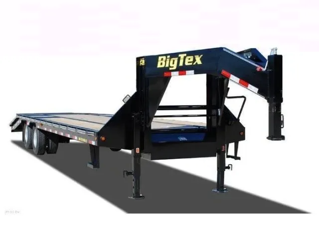 GooseNeck Flatbed Trailer w/Pop Ups-35+5ft