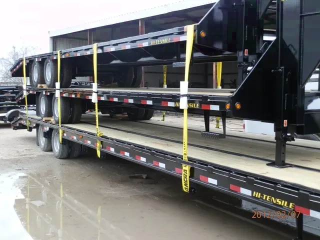 35+5ft Flatbed Trailer w/ Elec/hyd Disc Brakes