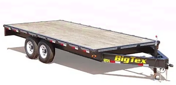 20ft Tandem Axle Over the Axle Trailer