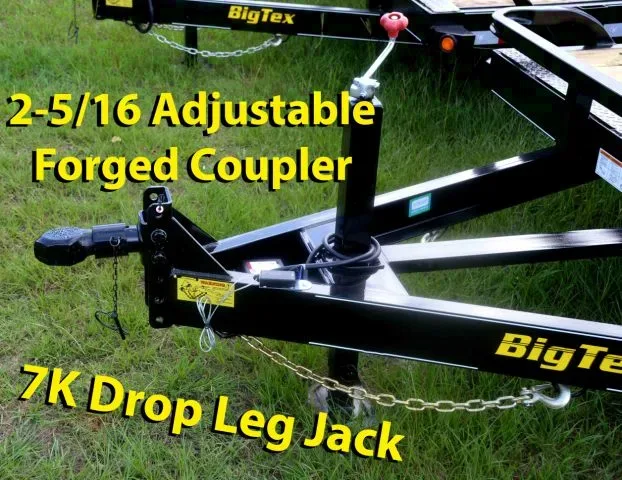 18ft Tandem Axle Equipment Trailer w/Stand up Ramps