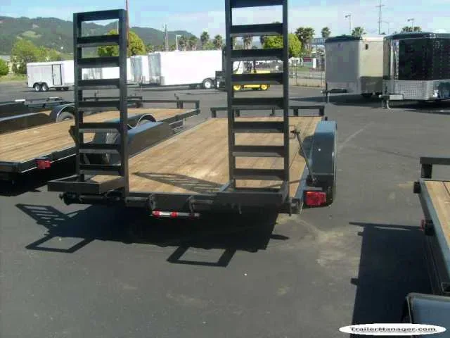 Equipment Trailer 18ft Black Bumper Pull