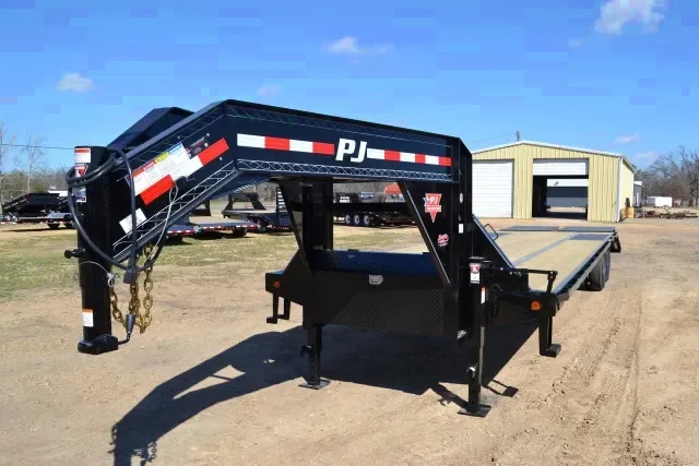30FT LOW PROFILE GN FLATBED EQUIPMENT TRAILER (25+5)