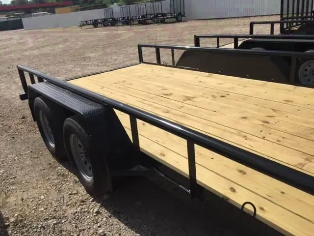 16FT Tandem Axle Utility-PRESSURE TREATED DECK
