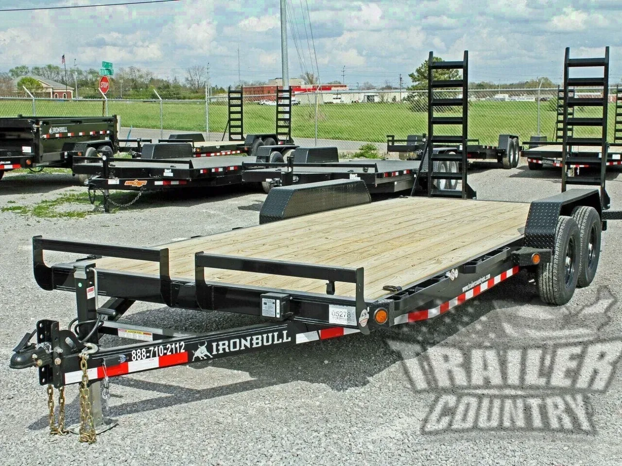 2026 New 7' x 20' (18' + 2') Heavy Duty 10k Equipment Hauler Trailer w/ Spring Assisted Ramps