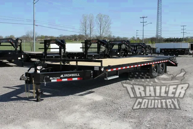 2026 New 8' x 25' (20' + 5') Heavy Duty 14K Deckover Bumper Pull Heavy Equipment Hauler Trailer w/ Rampage Ramps.