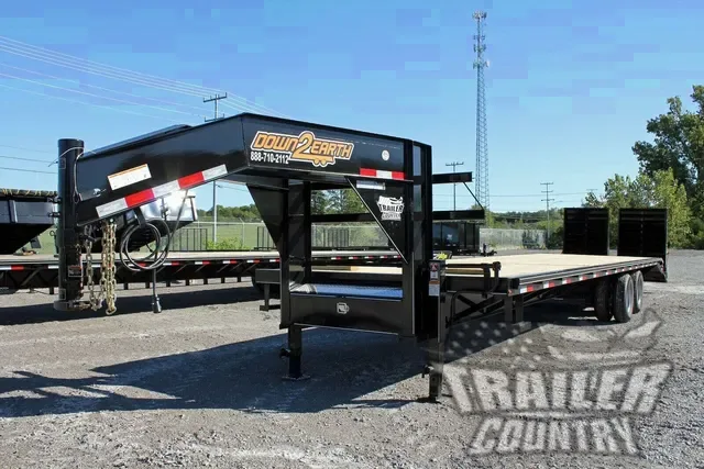 8' x 35' (30' + 5') Heavy Duty 12 Ton Dual Tandem Gooseneck Equipment Hauler Trailer w/ Super Ramps.