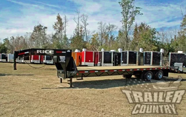 8.5 x 30'  Gooseneck Equipment Flatbed Trailer