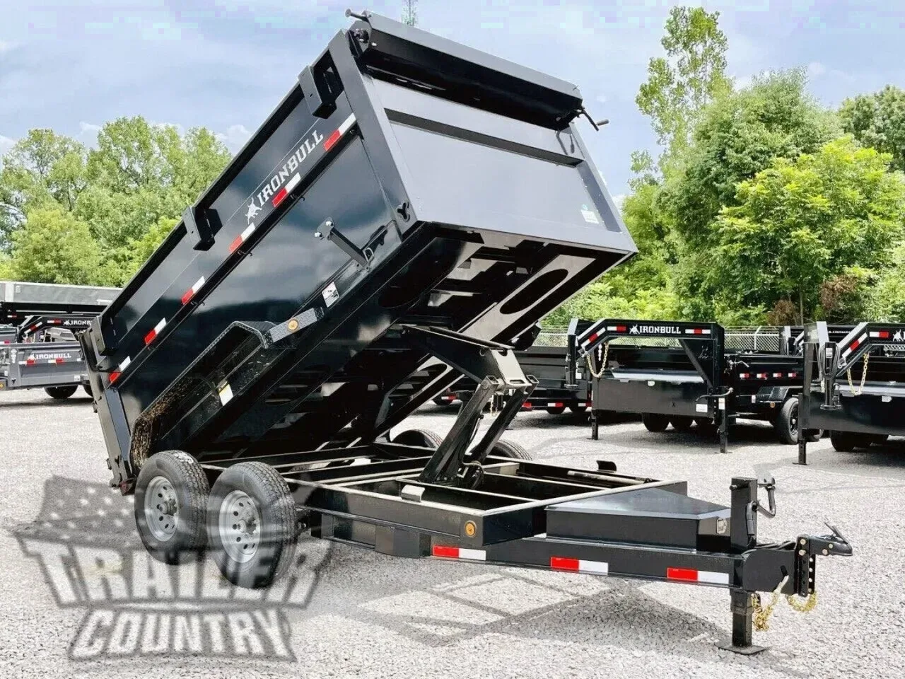 2026 NEW 7 X 12 14K GVWR Scissor Hoist Power Hydraulic Dump Trailer Equipment Hauler