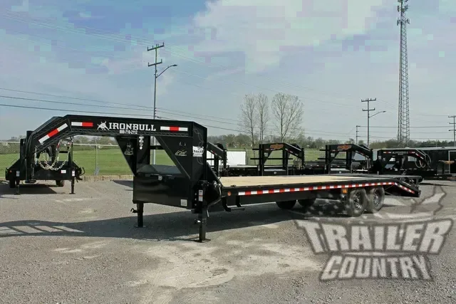 2026 NEW 8' x 25'(20' + 5')Heavy Duty 14K Tandem Axle Gooseneck Equipment Hauler