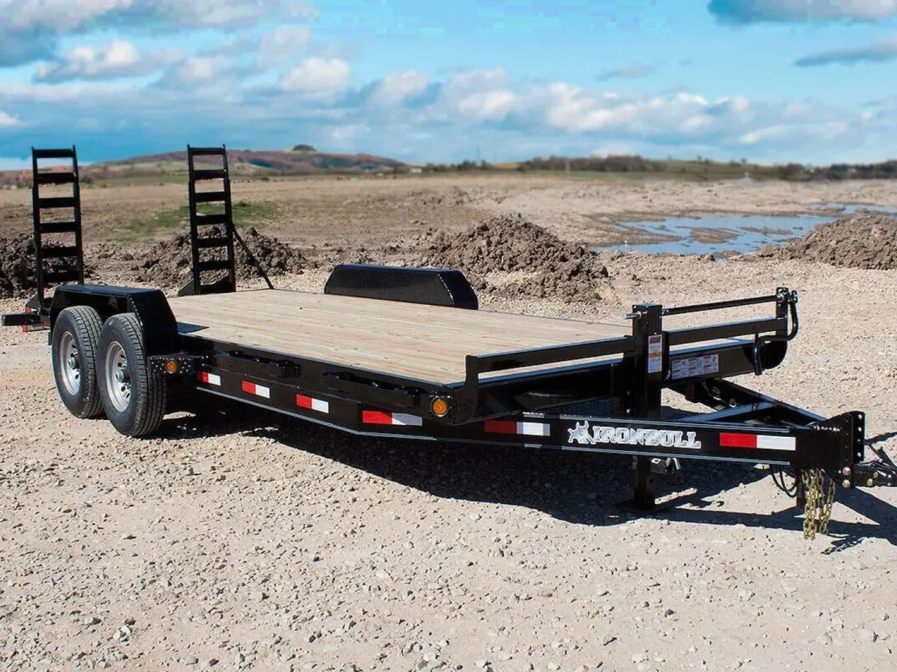 2026 New 83'' x 20' 14K Heavy Duty Bumper Pull Wood Deck Equipment Trailer