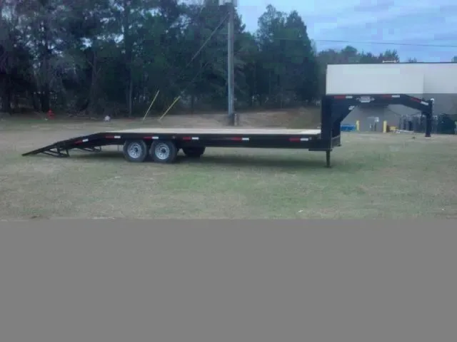 25ft (20+5) Gooseneck Flatbed Equipment Trailer