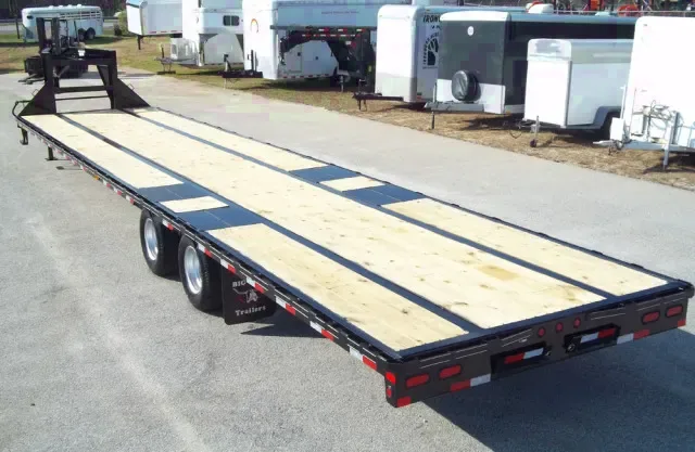 40ft  Heavy Duty Tandem Dual 10000lb Oil Bath Axle  Flatbed