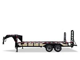 20FT Flatbed TA Gooseneck Trailer