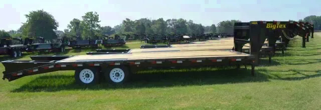20ft Gooseneck w/5' Dovetail Flatbed Trailer