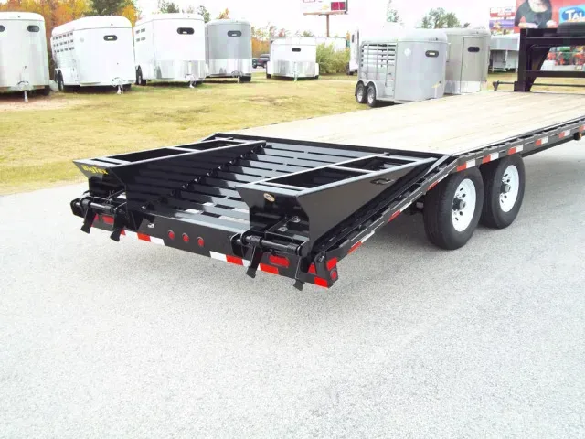 20ft Flatbed Gooseneck Trailer w/Tandem 7K Axles