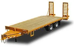 23ft Tandem Dual Flatbed Trailer 22,500GVWR