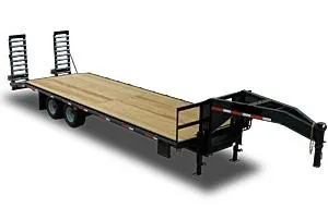 28ft Gooseneck Tandem Dual 22,500GVWR Wood Deck
