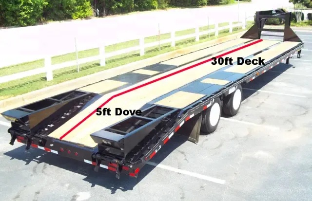 30+5ft Tandem Dual Gooseneck