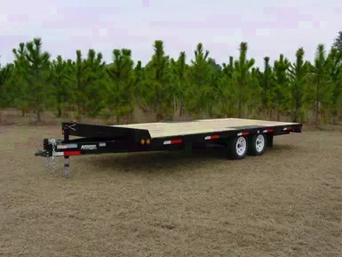 20 FT Pintle Hitch Flatbed Trailer