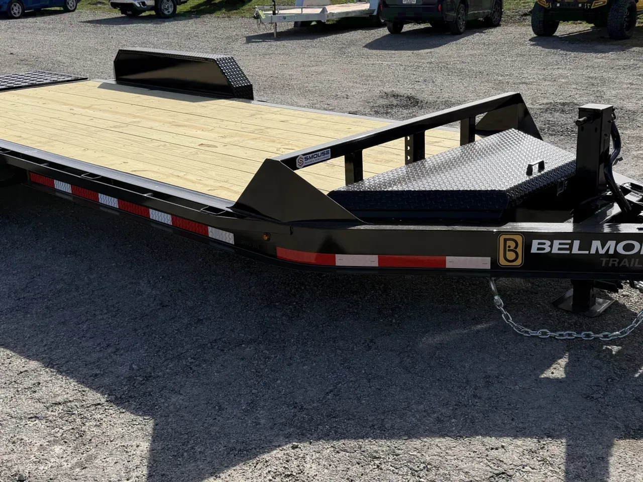 2026 Belmont 18' (15+3) HD Lo Pro Equipment Trailer w/ Full Width Wedge Ramps
