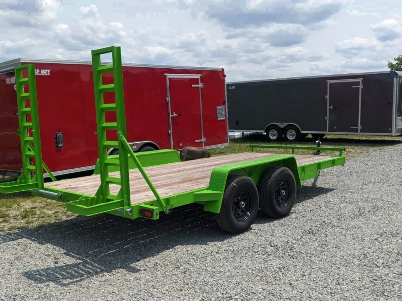 2027 BWise 18' Light Duty Equipment Hauler w/ 5' Ladder Ramps