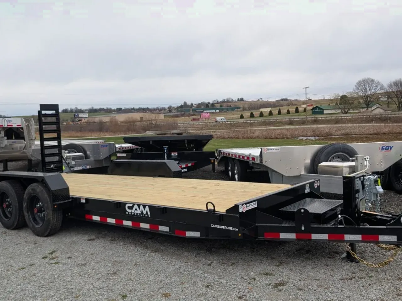 2026 CAM Superline 20' HD Lo Pro Angle Channel Equipment Hauler w/ 5' Ramps
