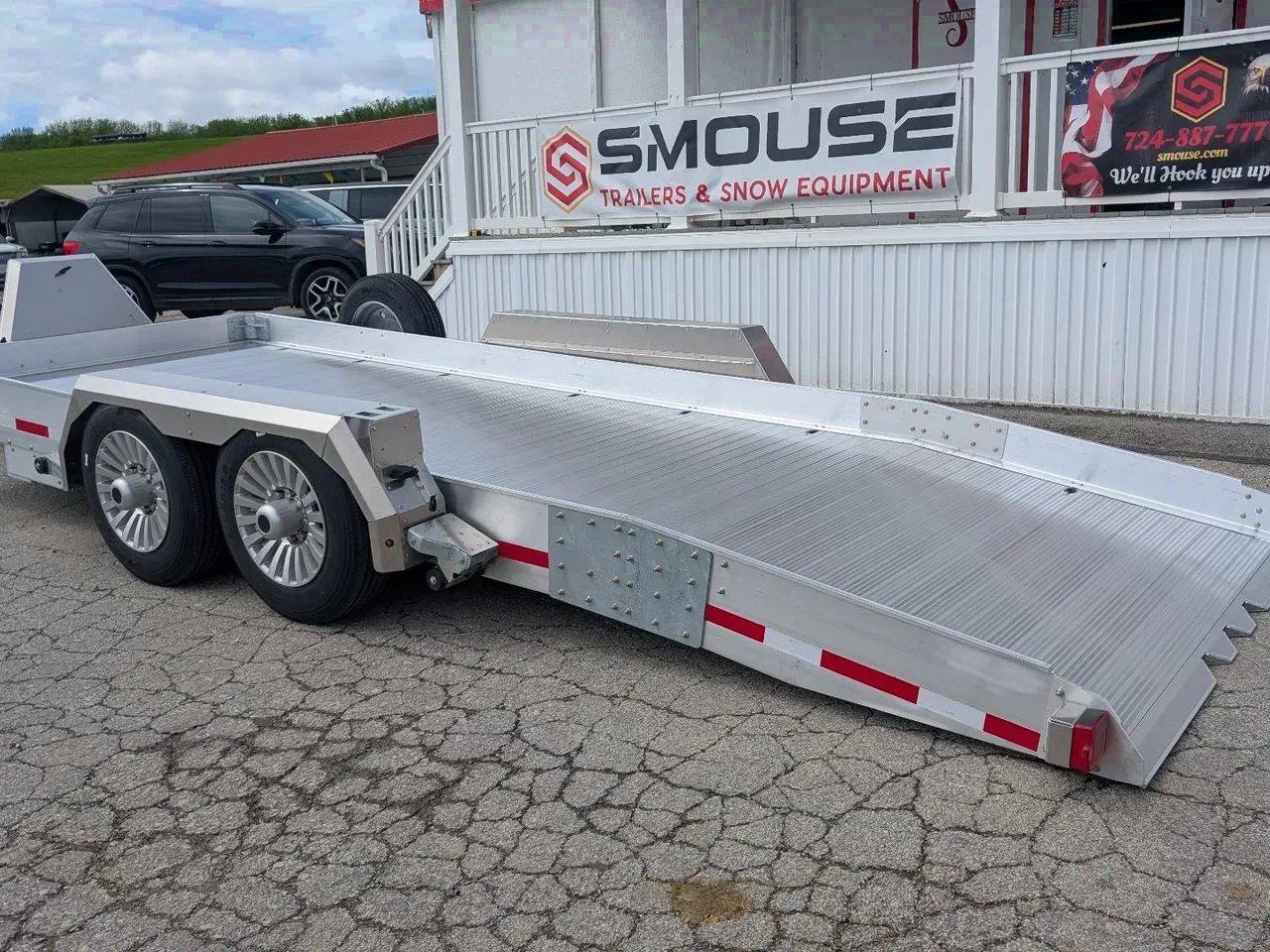 2025 EBY 20' "Kneeling" Aluminum Tilt Equipment Trailer (6 Degree Load Angle!!!)