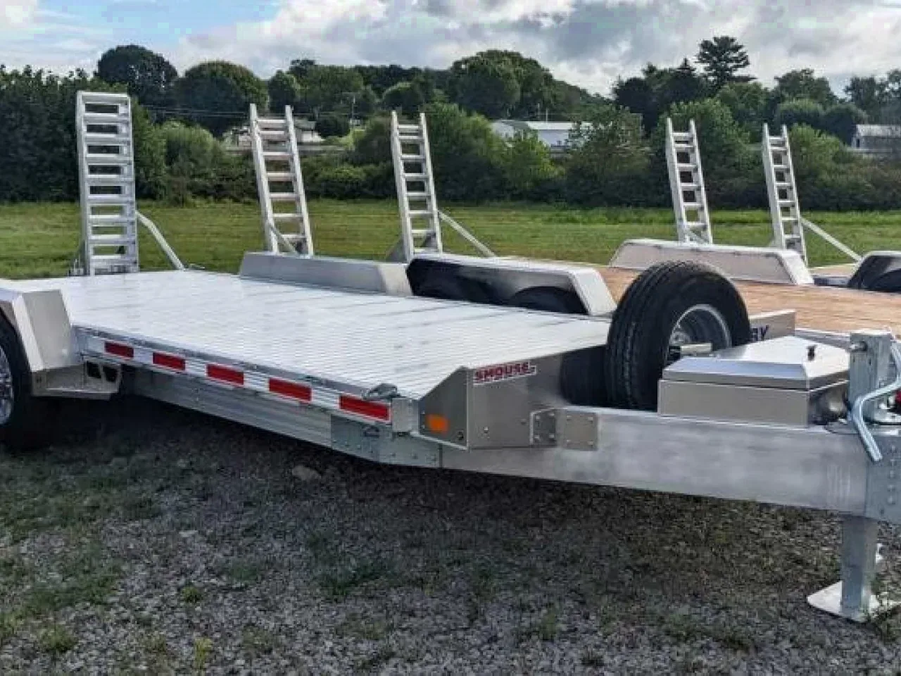 2025 EBY 20' ALL ALUMINUM Lo Pro Equipment Hauler w/ 6' Standup Ramps