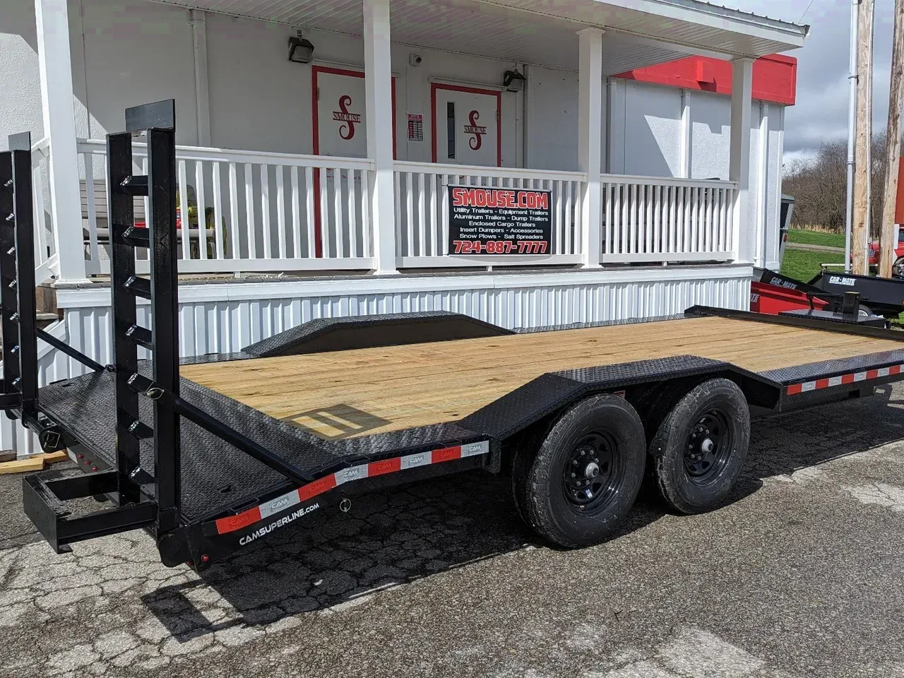 2026 CAM Superline 20' Channel Equipment Hauler w/ Drive Over Fenders & Dove Tail (96" Usable Deck Width)