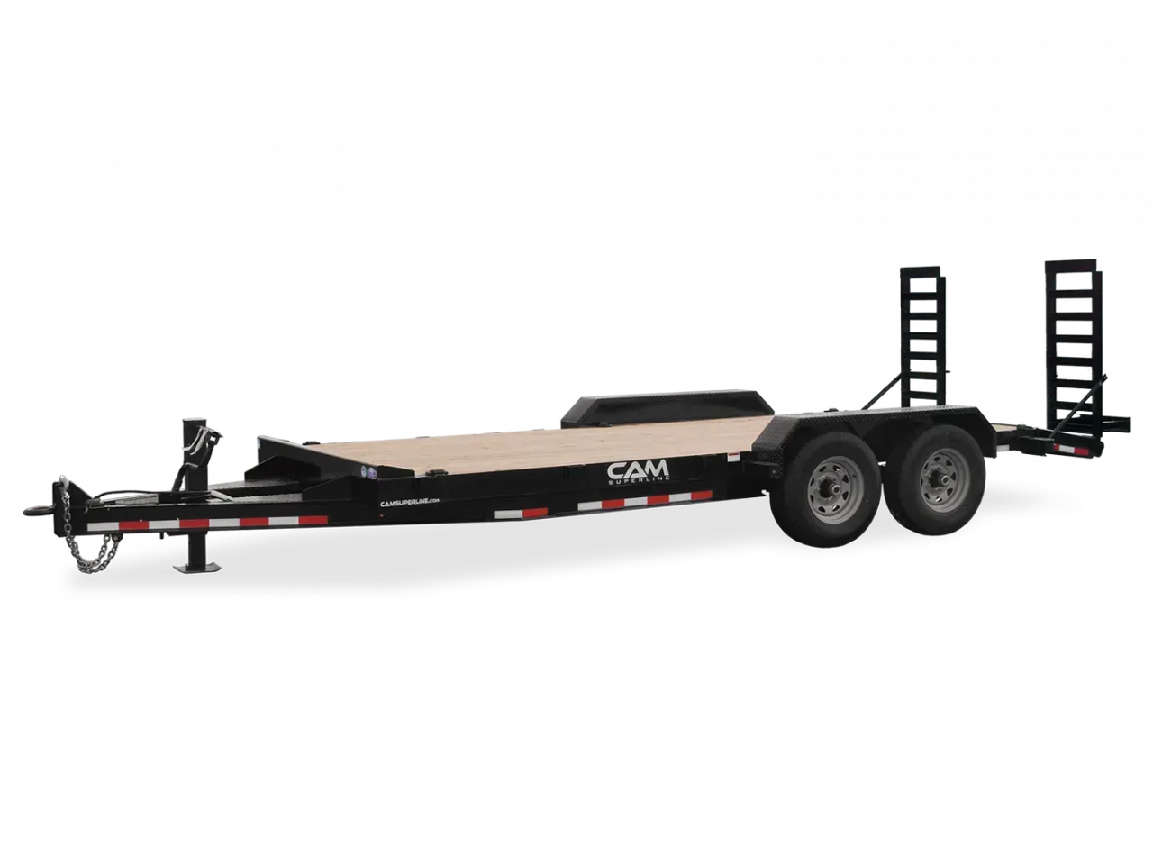 2025 CAM Superline 20' (18+2)Channel Frame Lo Pro Equipment Hauler w/ Beavertail