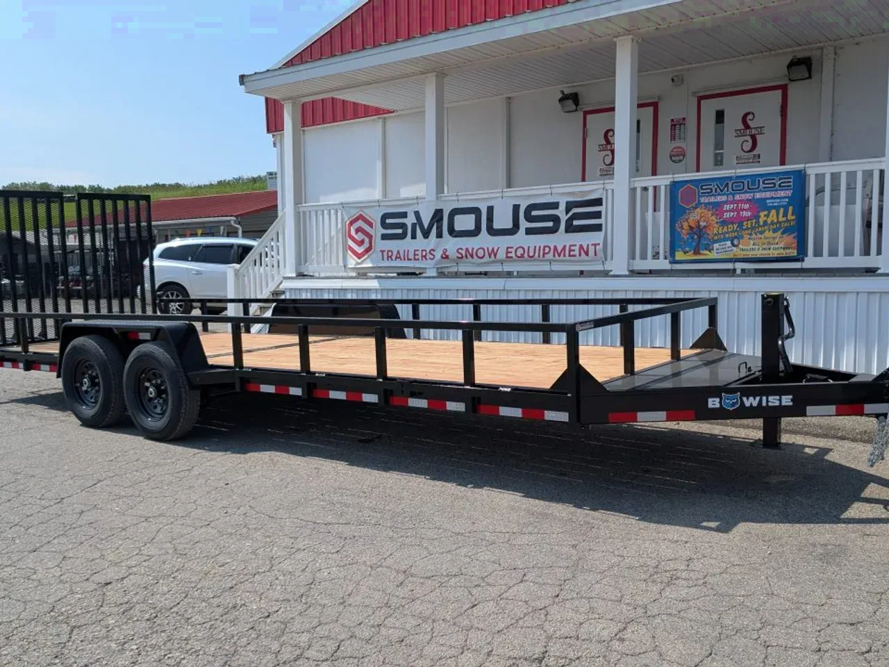 2027 BWise 22' HD Lo Pro Equipment Hauler w/ Landscape Gate (14K GVW!!!)