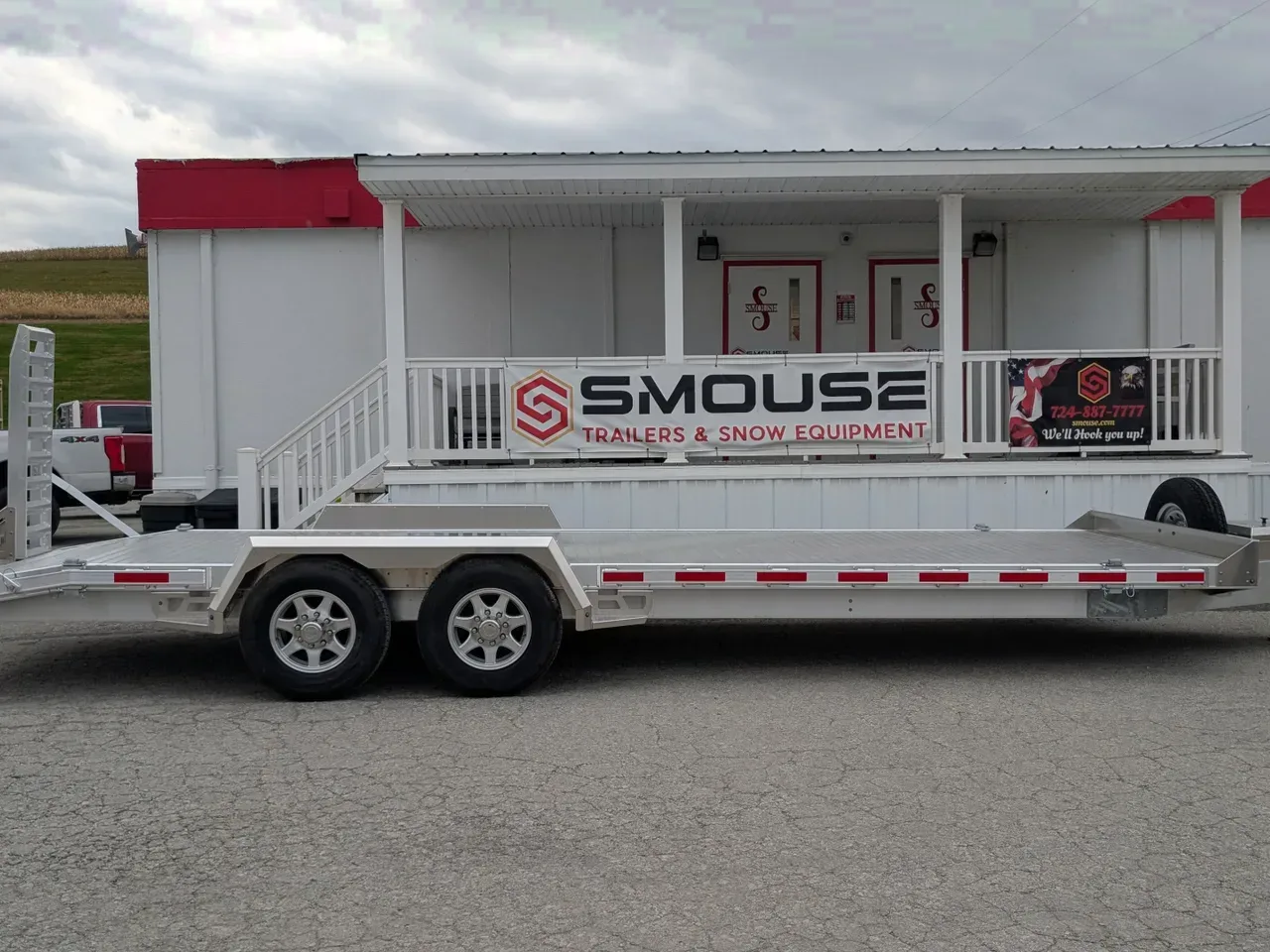 2025 EBY 24' TRADESMAN ALL ALUMINUM Lo Pro Equipment Hauler w/ 6' Standup Ramps